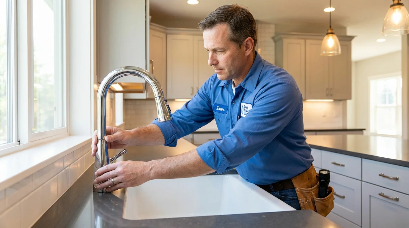 Kitchen faucet installation by Johns Plumbing LLC in Alice