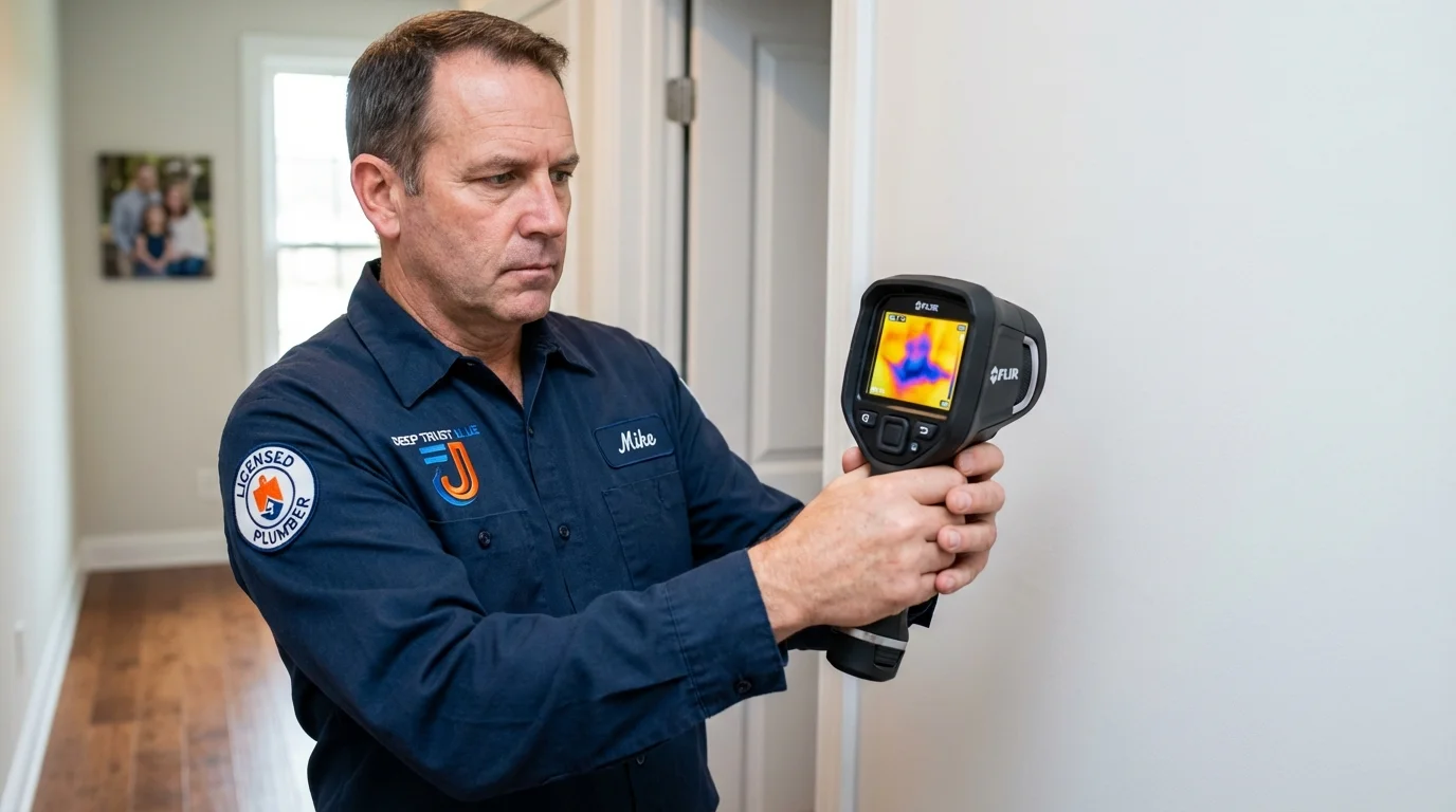 Thermal imaging leak detection by Johns Plumbing LLC in Alice