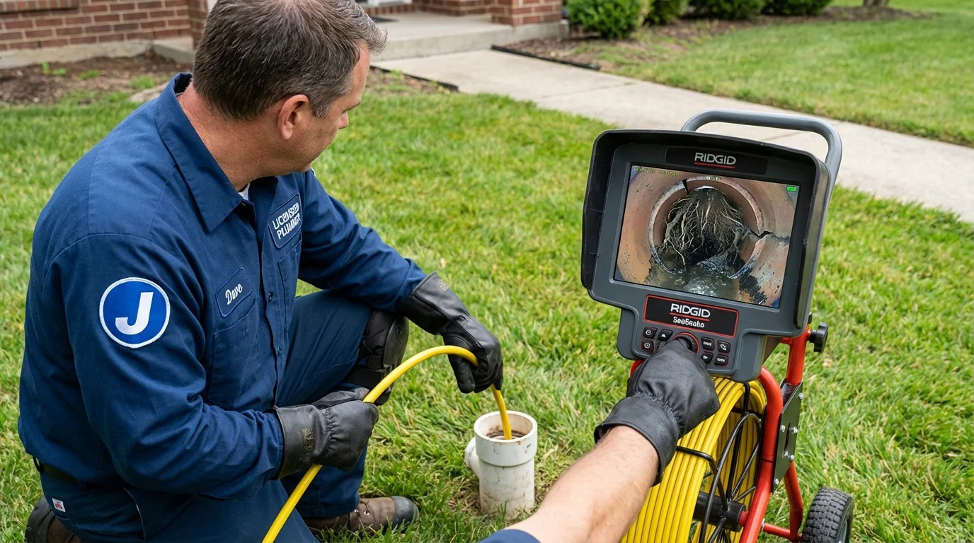 Sewer camera inspection being performed by Johns Plumbing LLC in Alice